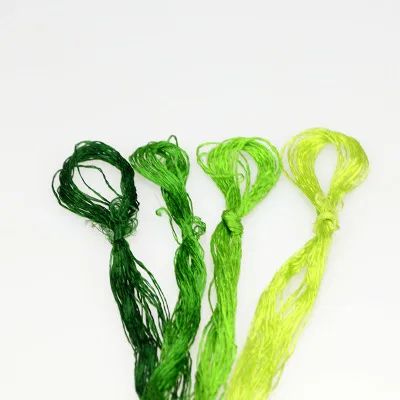 Популярный цвет 4 picese silk/Spiraea вышивка/Обычная цветная шелковая нить/шелковая вышивка ручной работы - Цвет: 1