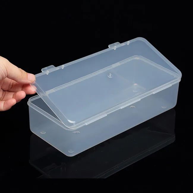 Полипропиленовый прозрачный пластиковый ящик для хранения, прямоугольный пластиковый ящик для инструментов, 2 шт./лот