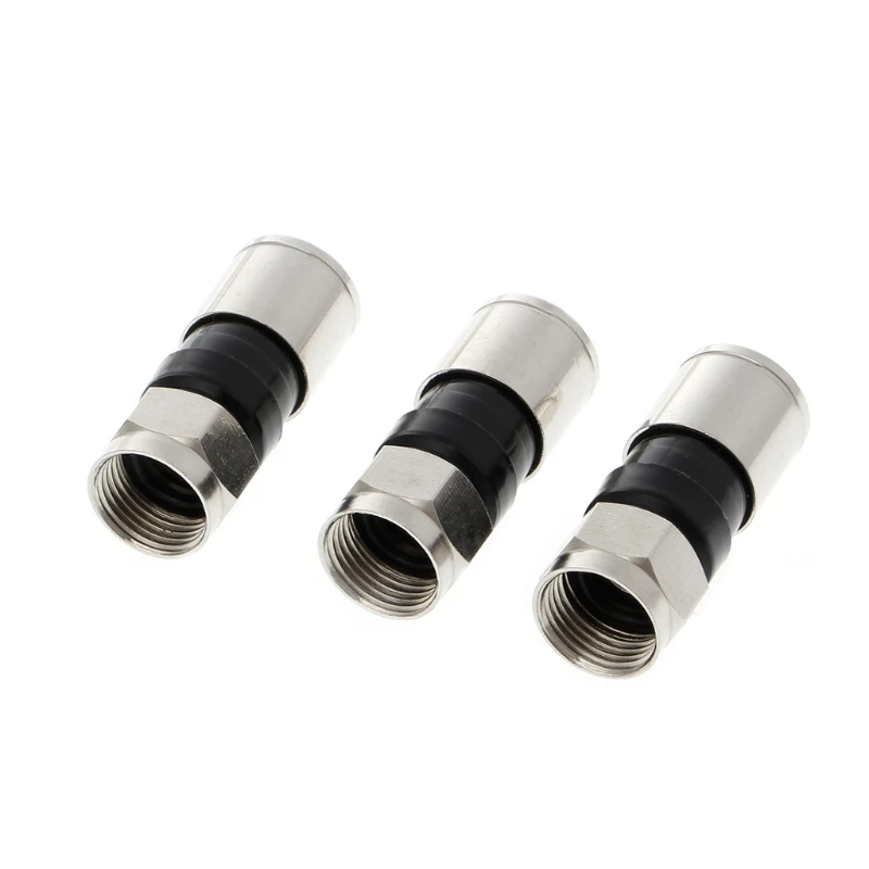 High standard 10 Pcs RG6 F Type Compression 2.7cm Snap Seal Plug
