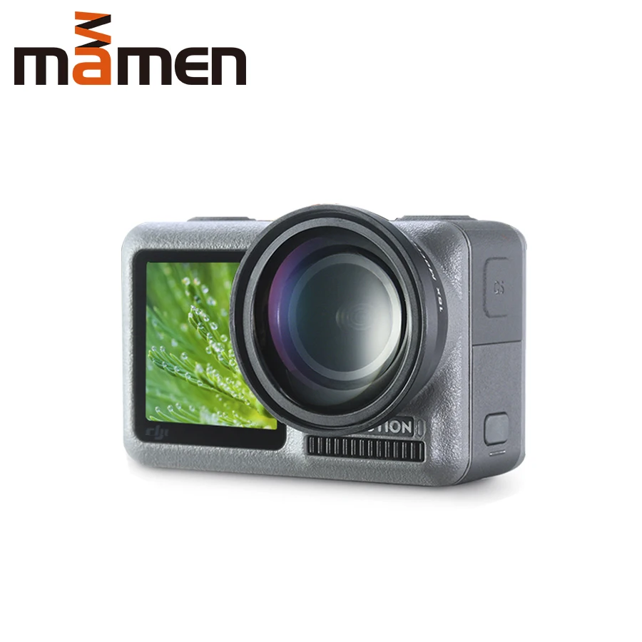 

MAMEN Lens 15X Macro Camera Lens for Dji Osmo Action HD 4K Optical Glass External Osmo Action Macro Lens Action Accessories