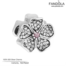 Модные 925 пробы серебряные сверкающие Apple Очарование Бусины Подходит Pandora талисманы браслет серебро 925 ювелирных изделий perle