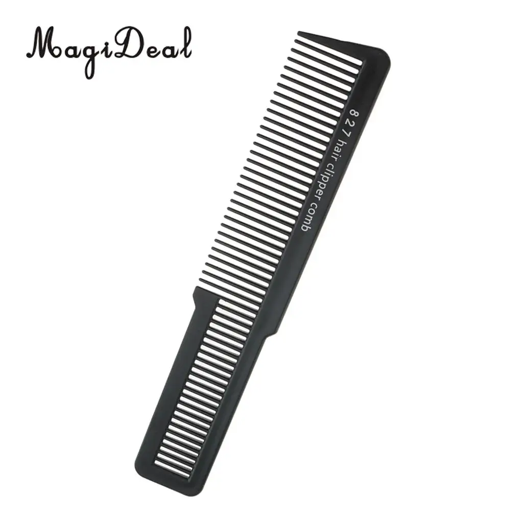 MagiDeal Professional Flat Top Stylist Salon Hairdressing Comb Anti-static Barber Clipper Cutting Hair Comb Black