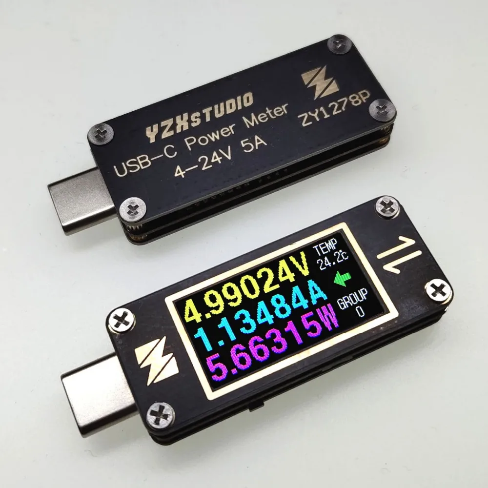 Тип c pd USB Тестер DC Цифровой вольтметр амперимитор напряжения измеритель тока