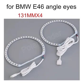 

4*131MM LED for BMW E36 E38 E39 E46 halo ring angel eyes RGB remote control