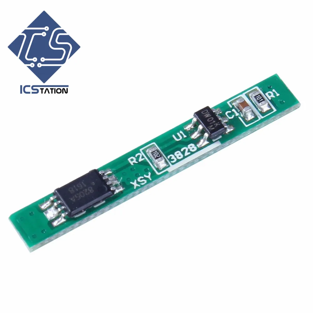 2pcs 1S 3.7V 2.5A Li-ion BMS PCM Battery Charging 