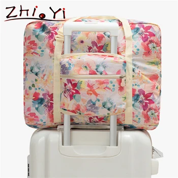 

Foldable Printed Storage Bags Organizer Portable Big Capacity Travel Bag For Clothes Accessories Cases Supplies