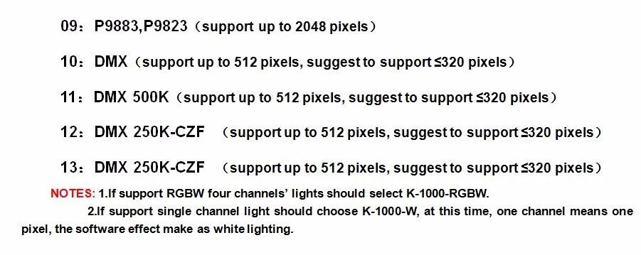 Быстрая доставка 3 шт. K-1000C T-1000S обновленная версия LED пикселей SD Card контроллер 2048 пикселей контролируется; выходной сигнал SPI;