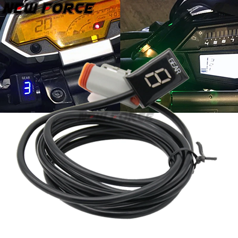

Motorcycle LCD Electronics 6 Speed 1-6 Level Gear Indicator Digital Gear Meter For Harley DAVIDSON Softail DeLuxe-Heritage 09-11