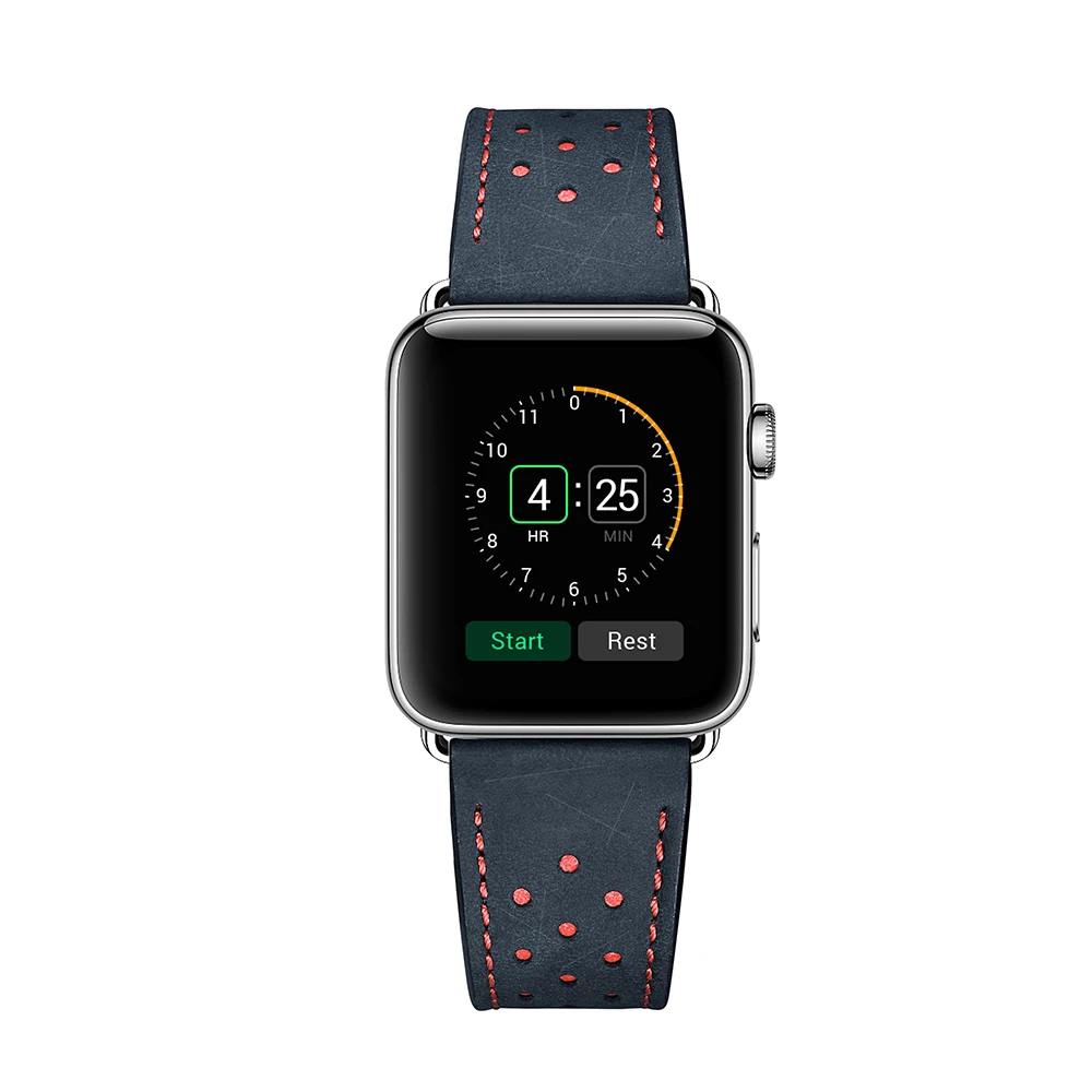 Хохлатый кожаный ремешок для apple watch Band 4 42 мм/38 мм 3 iwatch band 44 мм/40 мм correa apple watch 4 band наручный браслет ремень 2 1