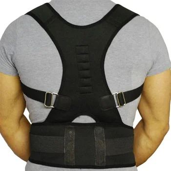 

Adjustable Back Spine Support Straighten Out Brace Belts Orthopaedic Magnetic Back Shoulder Posture Corrector Health Pain Relief