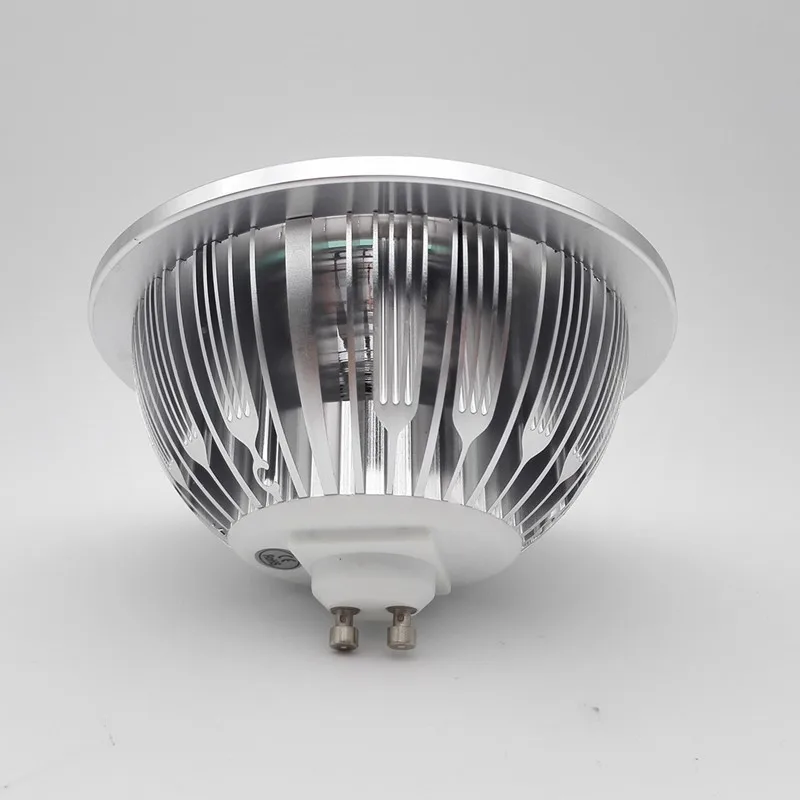 Hoog Vermogen Dimbaar Gu10 15W Warm Koud Wit Cob Ar111 Led Spotlight Es111 Led Inbouwlamp G53 Ar111 Led Lamp 85-25V 12V