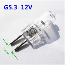 5 шт. G5.3 12 В галогенная лампа 12 В G5.3 35 Вт 50 Вт Арома лампа Механическая Рабочая лампочка Хрустальная лампочка-свеча G5.3 12 в 75 Вт