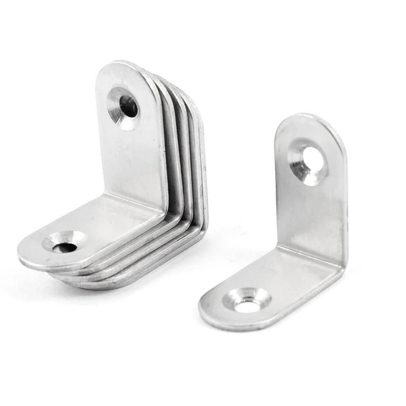 

6 Pcs 30x30mm Metal Corner Brace Joint Right Angle Bracket Silver