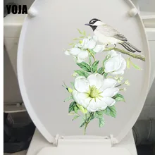 Yoja › adesivo de parede moderno, arte para sala de estar, decoração para casa, pássaros em ramos de flores, T3-1170