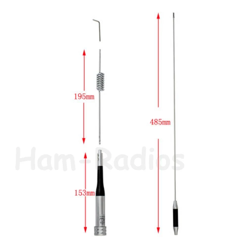 Новая SG-M507 Двухдиапазонная UHF/VHF 144/430MHz 2,15/5.2dBi радио антенна с высоким коэффициентом усиления