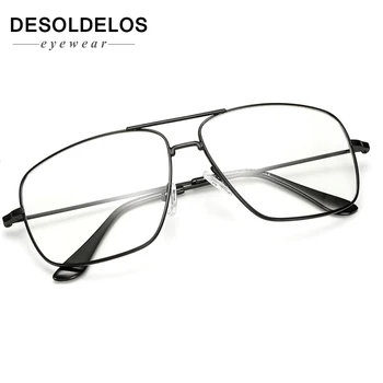 

DesolDelos Vintage Gold Metal Frame Eyeglasses Mens Womens Sun glasses Retro Square Optical Lens Eyewear Nerd Clear Lens Glasses