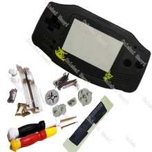 Совершенно черный цвет игры подходит для мальчика Advance Shell с оригинальным объективом для GameboyAdvance Корпус чехол с резиновой прокладкой X/