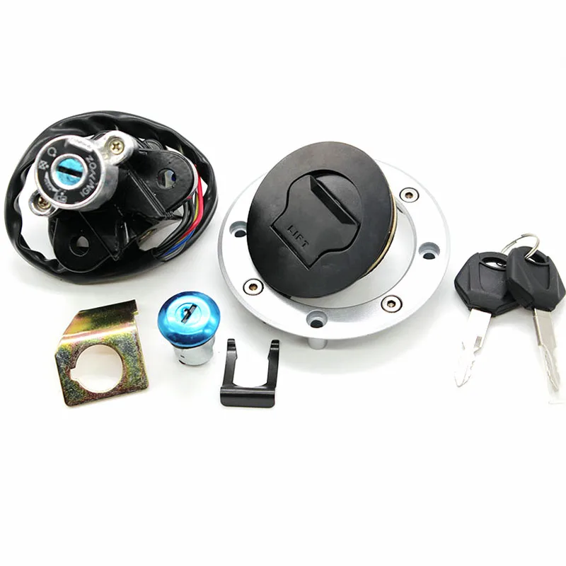 

12V 6 Wires Motorcycle Ignition Switch Seat Lock Fuel Tank Gas Cap Cover Key For Suzuki SV650 1999-2002 SV 650 Moto Accessories