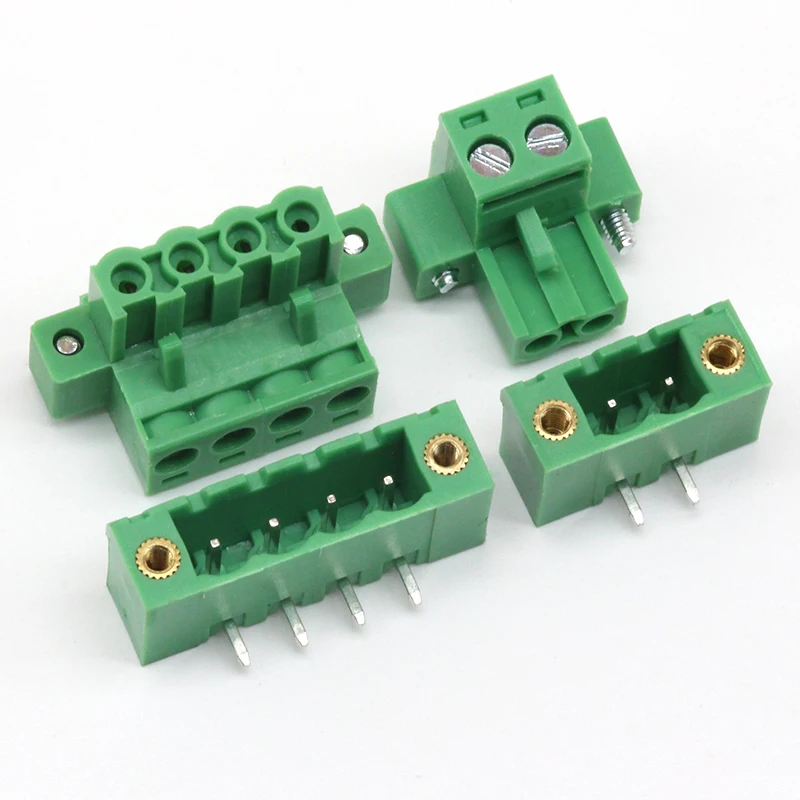 20 комплектов 5 08 мм шаг PCB подключаемый клеммный блок коннектор 2/3/4/5/6/7/8/9/10/11/12P