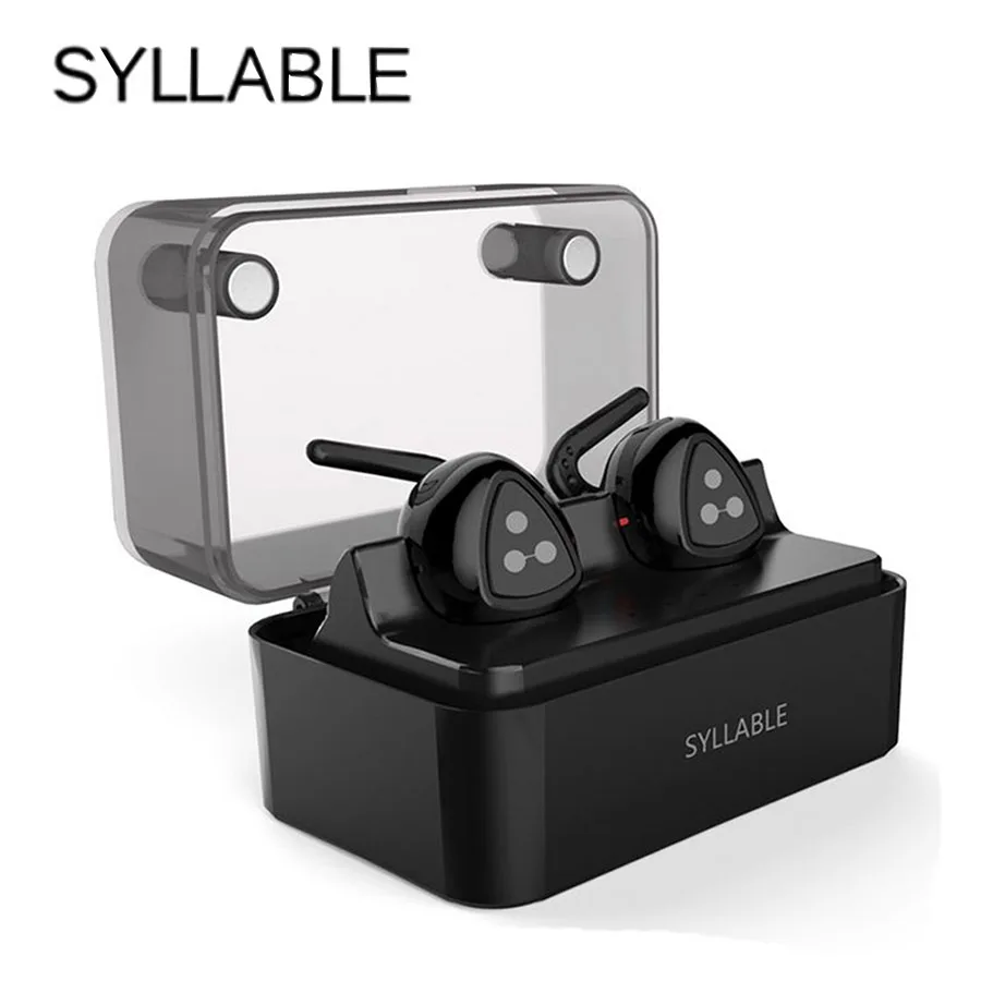 

Syllable Mini Bluetooth Headsets Wireless Sports In Ear Stereo Earbuds Handsfree For iphone 5 6 7 Mobile Phone Double Ear Phones