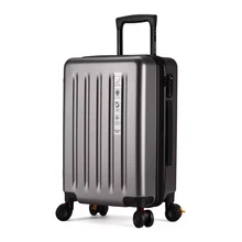 Новая мужская модная полосатая 20 24 дюймовая сумка для багажа на колёсиках, фирменная дорожная сумка, женская сумка на колесиках, чемодан для студентов, коробка с паролем