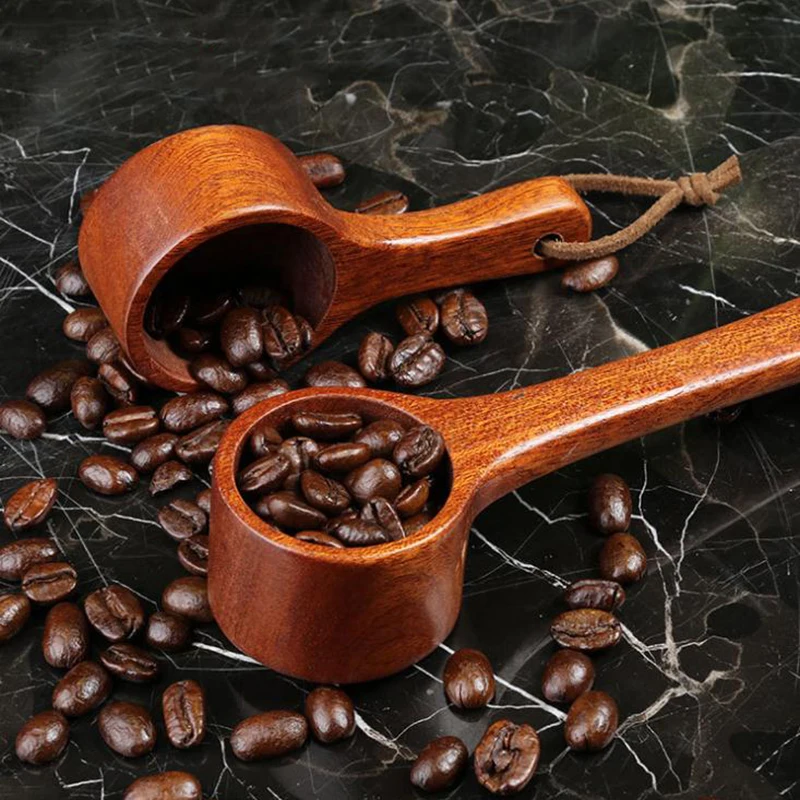 GUNOT деревянная ложка для кофе 8 г/12 г Ретро чай кофе в зернах мерная ложка инструменты бариста длинные/короткие ручные кухонные инструменты