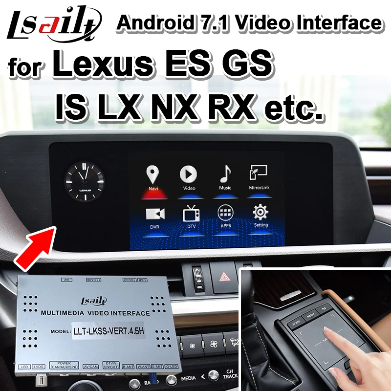 Android 7,1 gps-навигатор для Lexus ES GS IS LX NX RX. 2013-19 видео интерфейс Поддержка сенсорной панели дистанционного управления от Lsailt