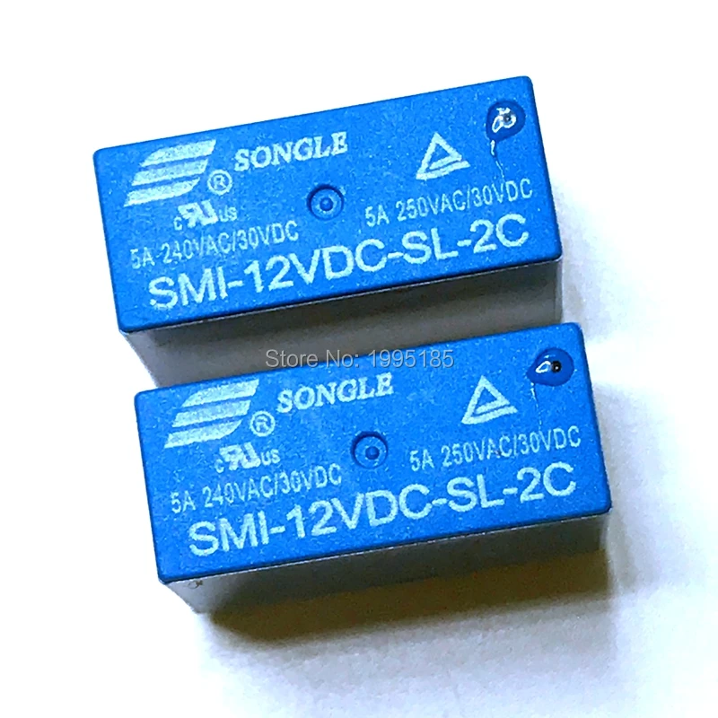 2 шт. SMI-05VDC-SL-2C SMI-12VDC-SL-2C SMI-24VDC-SL-2C 8pin 5A 250VAC/30VDC 05, в возрасте от 12 до 24 В постоянного тока Мощность реле