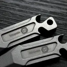 Титановый сплав открывалка для бутылок инструмент для разборки бар маленькие инструменты брелок Подвеска 1 шт