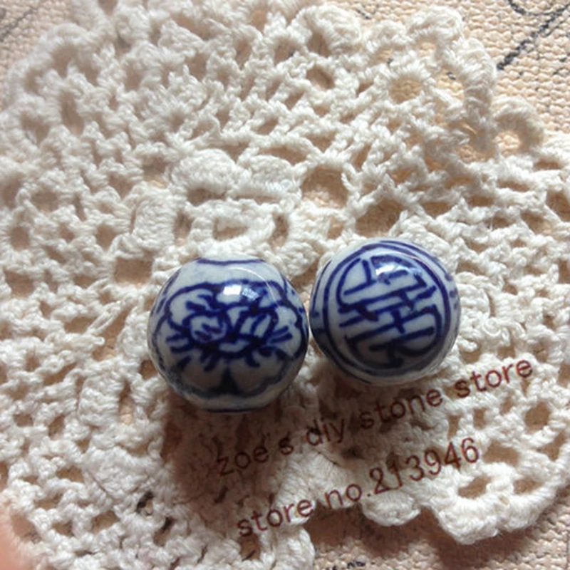

17MM 20Pcs/Pack Vintage China Style Ceramic Porcelain Jewelry Beads