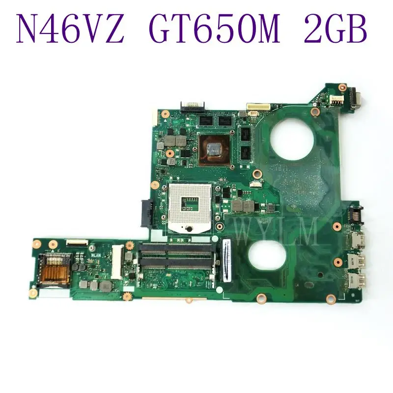 

N46VZ GT650M 2G N13P-GT-A2 Motherboard For ASUS N46V N46VM N46VB N46VJ N46VZ Laptop Mainboard REV 2.1 Full Tested Free Shipping