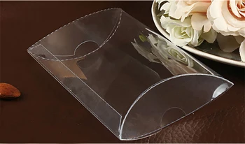 

2.5*7.5*14.5cm 30pcs New Style Clear PVC Pillow Box packaging Wedding Favor /Bridal Candy Gift Boxes Party Supplies souvenir
