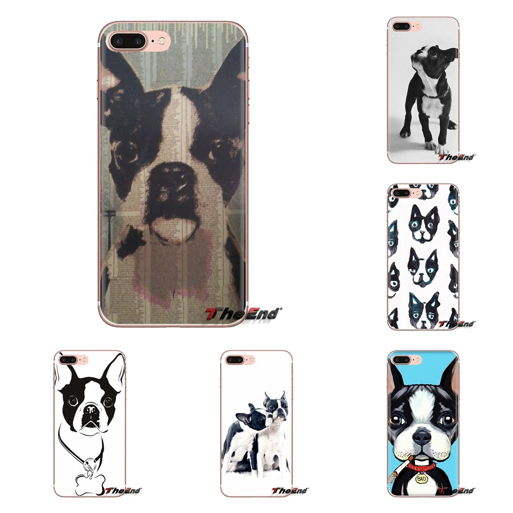 

Silicone Phone Shell Cases For iPod Touch Apple iPhone 4 4S 5 5S SE 5C 6 6S 7 8 X XR XS Plus MAX Boston Terrier dog puppies Cute