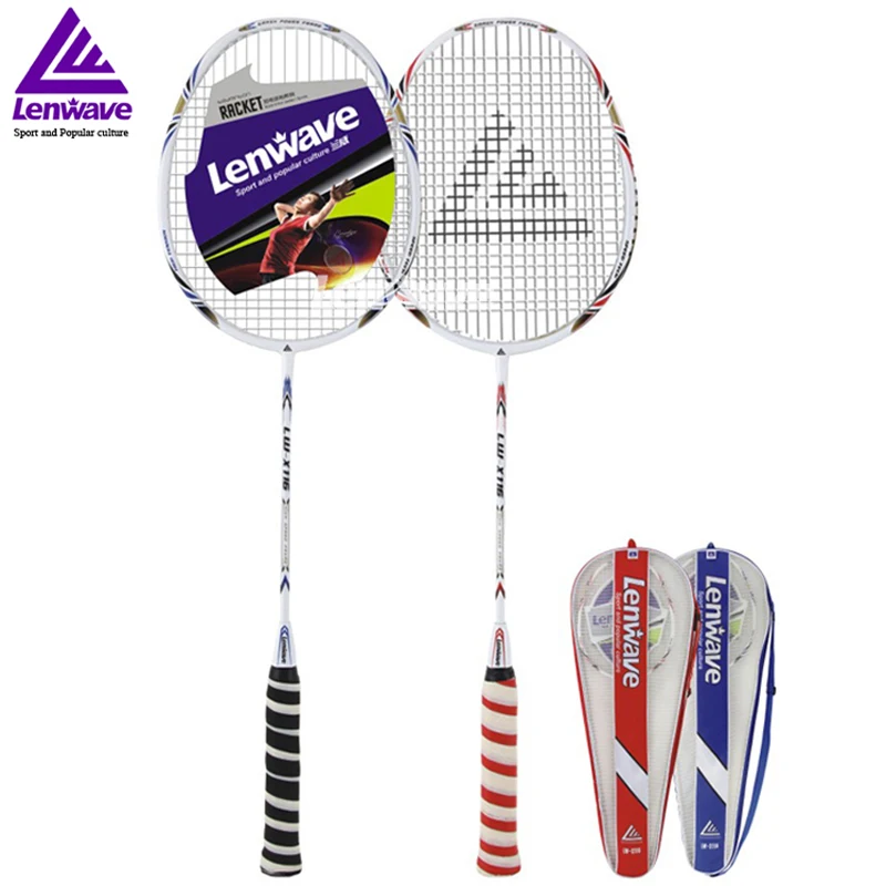 Aluminum Carbon Badminton Rackets Lenwave Brand Sports Training Fitness