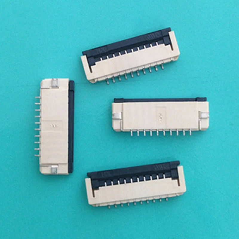 5Pcs/pack FPC Connector Computer Cable Socket 1.0 Pitch 10Pin Clamshell
