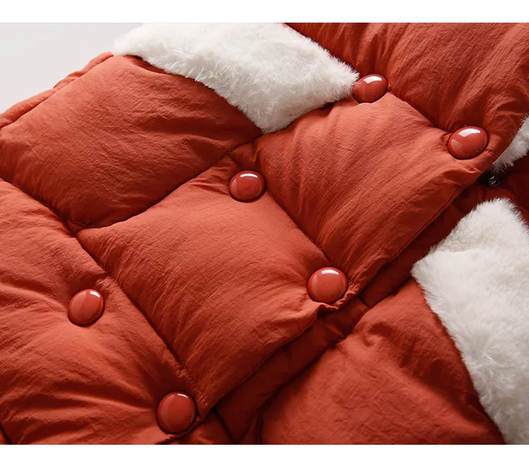 Children Cotton Jackets For Teenage Girls 2018 Winter Thick Warm Long Coats Kids Fur Hooded Outerwear Padded Clothes 5-16 Years  (20)