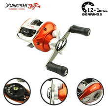 Yumoshi 12+1BB мультипликаторная катушка фидер катушка рыболовная зимняя Наживка Литья Катушка Карп Магнитный низкопрофильный Рыболовные Катушки все для рыбалки рыбалка baitcasting reel зимняя катушка для спининга