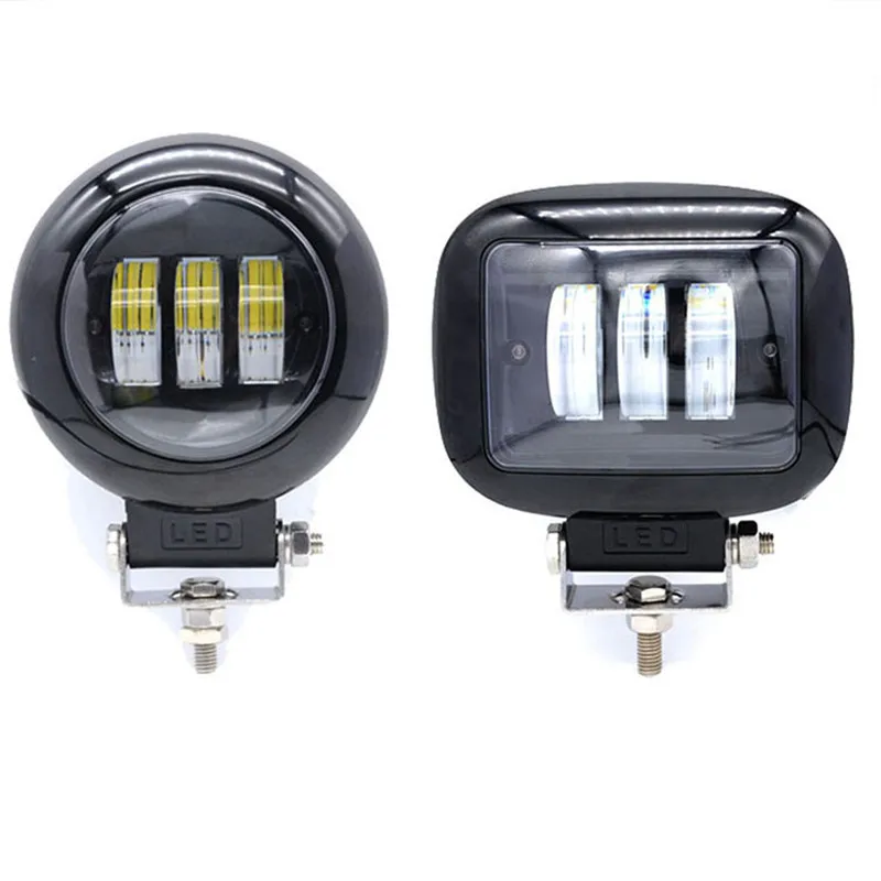 

6D Lens 5 Inch Round Square Led Work Light 12V For Car 4WD ATV SUV UTV Trucks 4x4 Offroad Motorcycle Auto Working Driving Lights