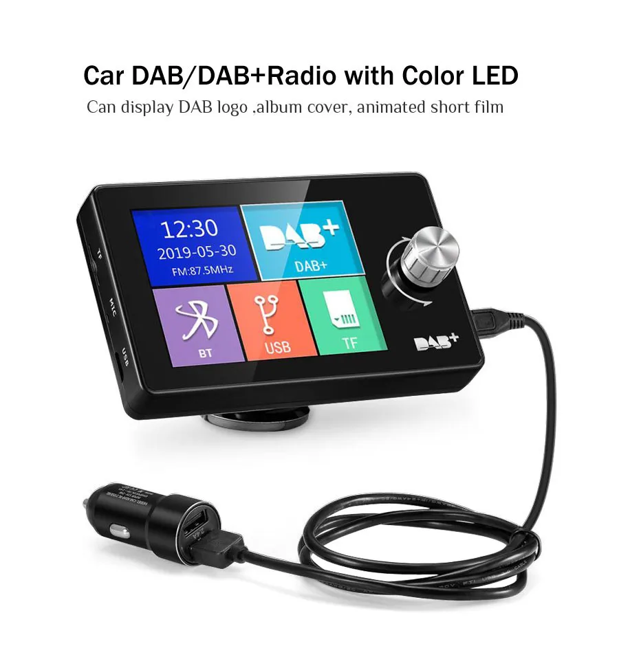 familie priester Daarbij 2.8"screen Mini Car Dab+usb Cable Antenna For Android Car Radio Dvd Player  Digital Broadcast Fm Receiver Multiple Music Formats - Vehicle Camera -  AliExpress