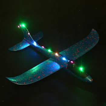 

Kids Airplane Model Toy Hand Throw Aircraft Toys with Light Children's EPP Foam Maneuver Throwing Glider Kids Gift Toy