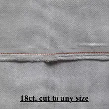 Aida 18ct белая ткань для вышивки крестиком, холщовая ткань для x шитья, маленькая сетка, сделай сам, ручные товары для шитья и рукоделия