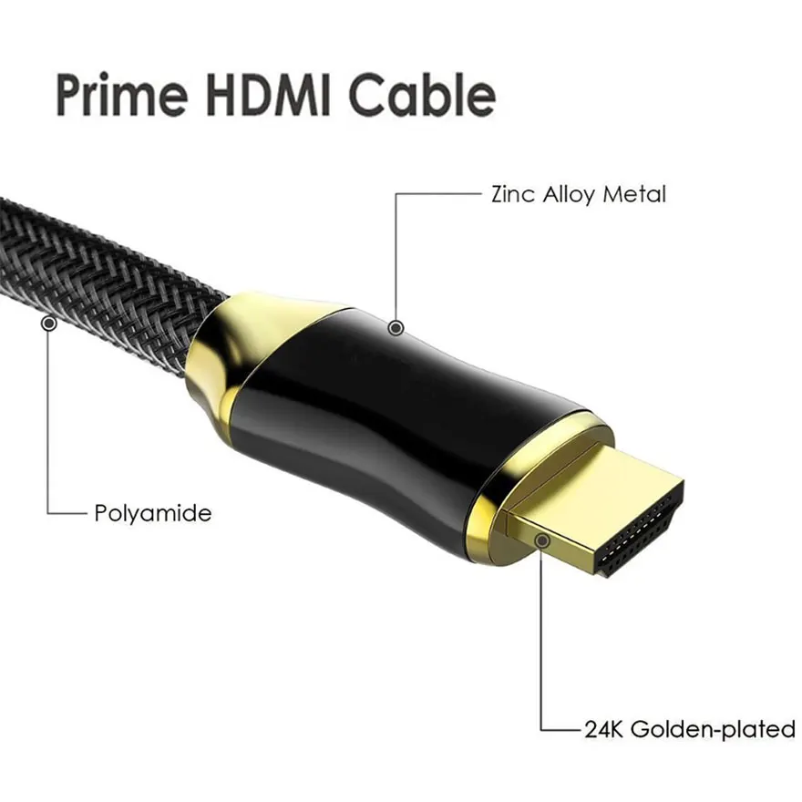 HDMI кабель к HDMI 2,0 удлинитель плетеный нейлоновый Ультра-HD(UHD) 4K 1080P HDTV 50 см 1 м 2 м 3 м 5 м 15 м 20 м цифровой кабель HDMI