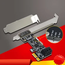 Карта SATA PCI Express на 2 порта SATA 3,0 карта 6 Гбит/с PCI-E SATA диск PCIe SSD адаптер низкий кронштейн компьютерные компоненты IPFS HDD Mining