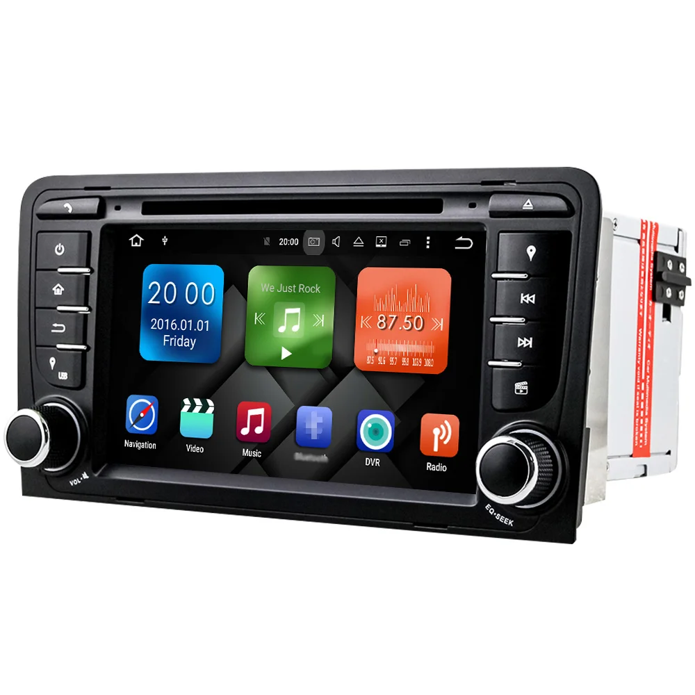 Top Eunavi 7" Octa 8 Core 4G RAM Android 8.0 Car DVD Radio Player for Audi A3/S3(2003-2013) stereo with TPMS/OBD2/4G/DAB+/GPS/WIFI 3