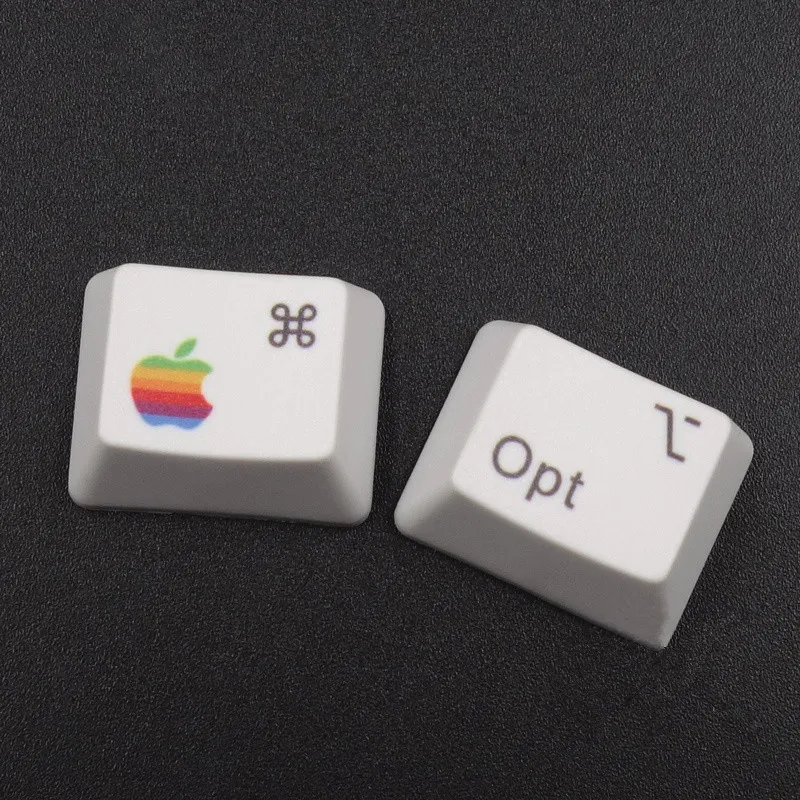 Колпачки для клавиш PBT MAC Commond и дополнительные клавиши краска сублимация Cherry MX