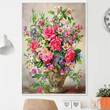 Diy 5D алмазная вышивка цветок розы Вышивка крестиком Алмазная картина круглая дрель подарок на день рождения украшение дома