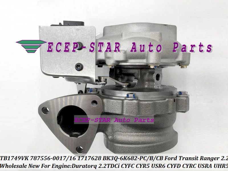 GTB1749VK 787556 787556-0017 787556-0016 1717628 BK3Q-6K682-PC For Ford Transit Ranger 130PS Duratorq 2.2 TDCi CYFC CYR5 USR6 CYFD CYRC  (3)