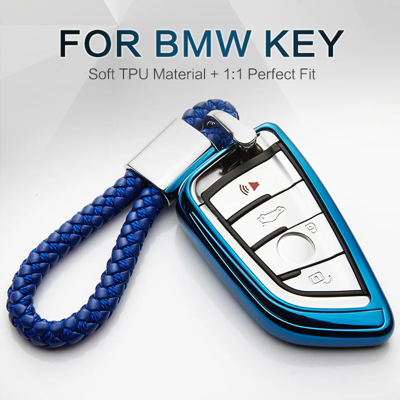 Чехол для автомобильного ключа из ТПУ BMW X5 F15 E53 X3 E83 X1 F48 X4 Серия 1 F10 F20 F07 F30 F31 F34 G30 E30