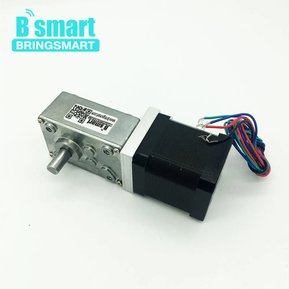 

Bringsmart Long Life 12V DC Stepping Motor High Torque Synchronizable Self-locking DC Gearbox Motor Reduction Motor A58SW-42BY
