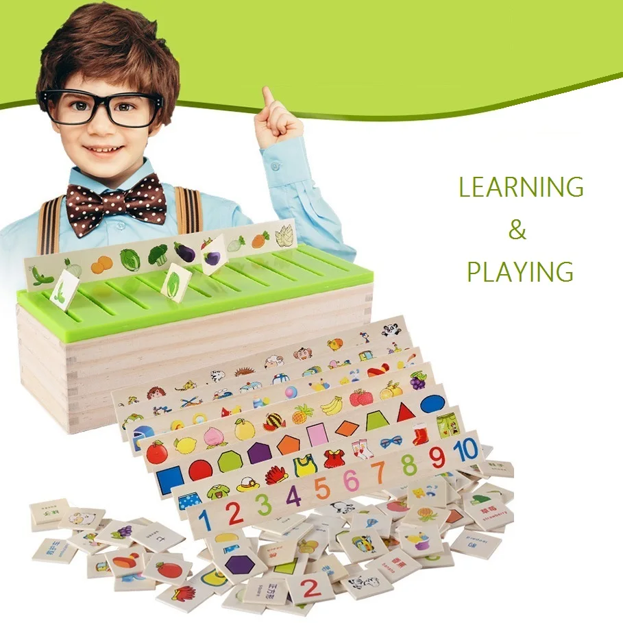 

baby educational wooden toys sorting and matching game for study and cognitive fruits shaps animals traffic number vegetables